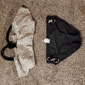 Miss Me Leopard bikini small bottoms, medium top